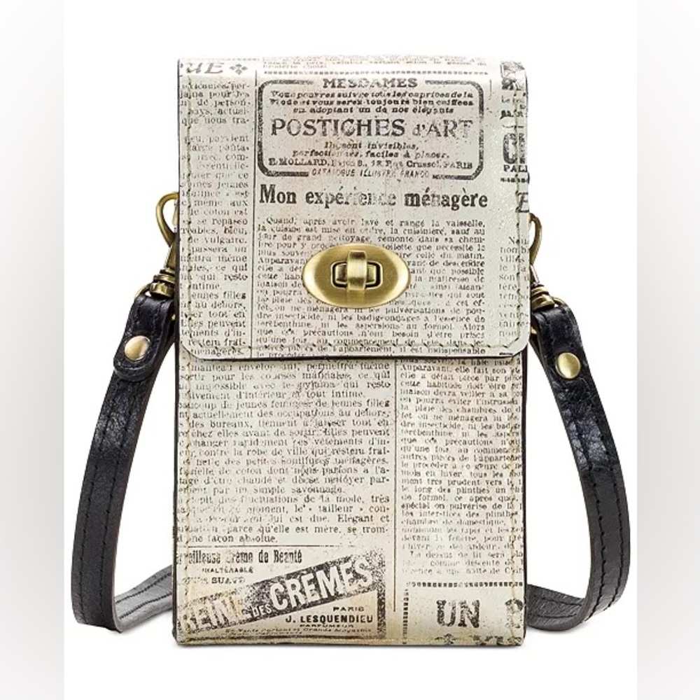 Patricia Nash Rivella Printed Leather Phone Crossbody bag